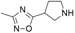 3-Methyl-5-pyrrolidin-3-yl-1,2,4-oxadiazole 